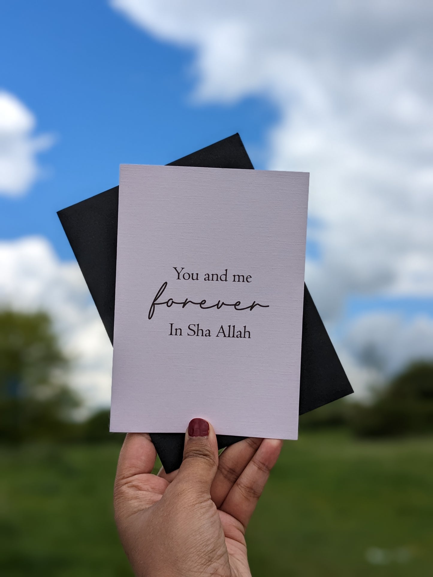 You and me forever In Sha Allah - Greeting Card