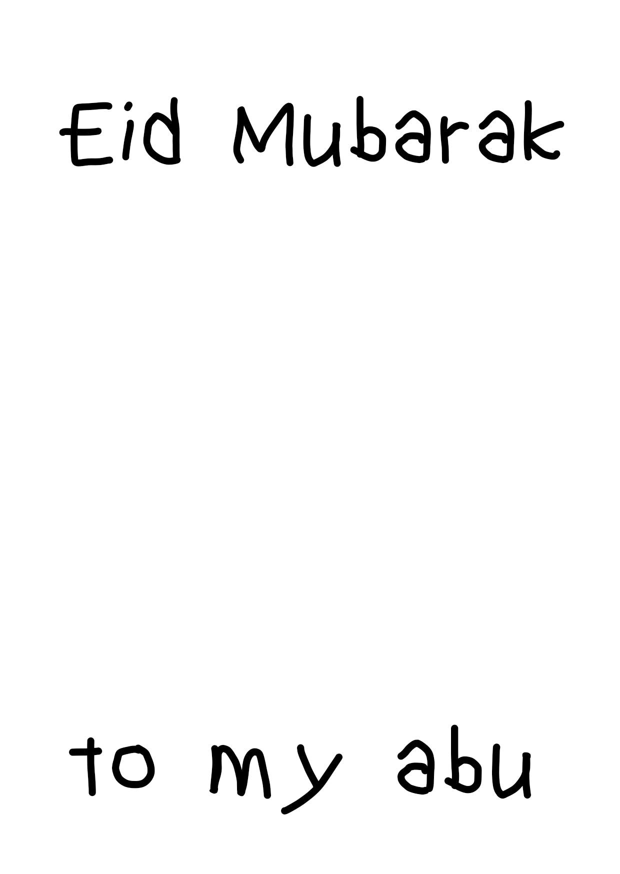 5 PACK - Kids Custom Eid Card