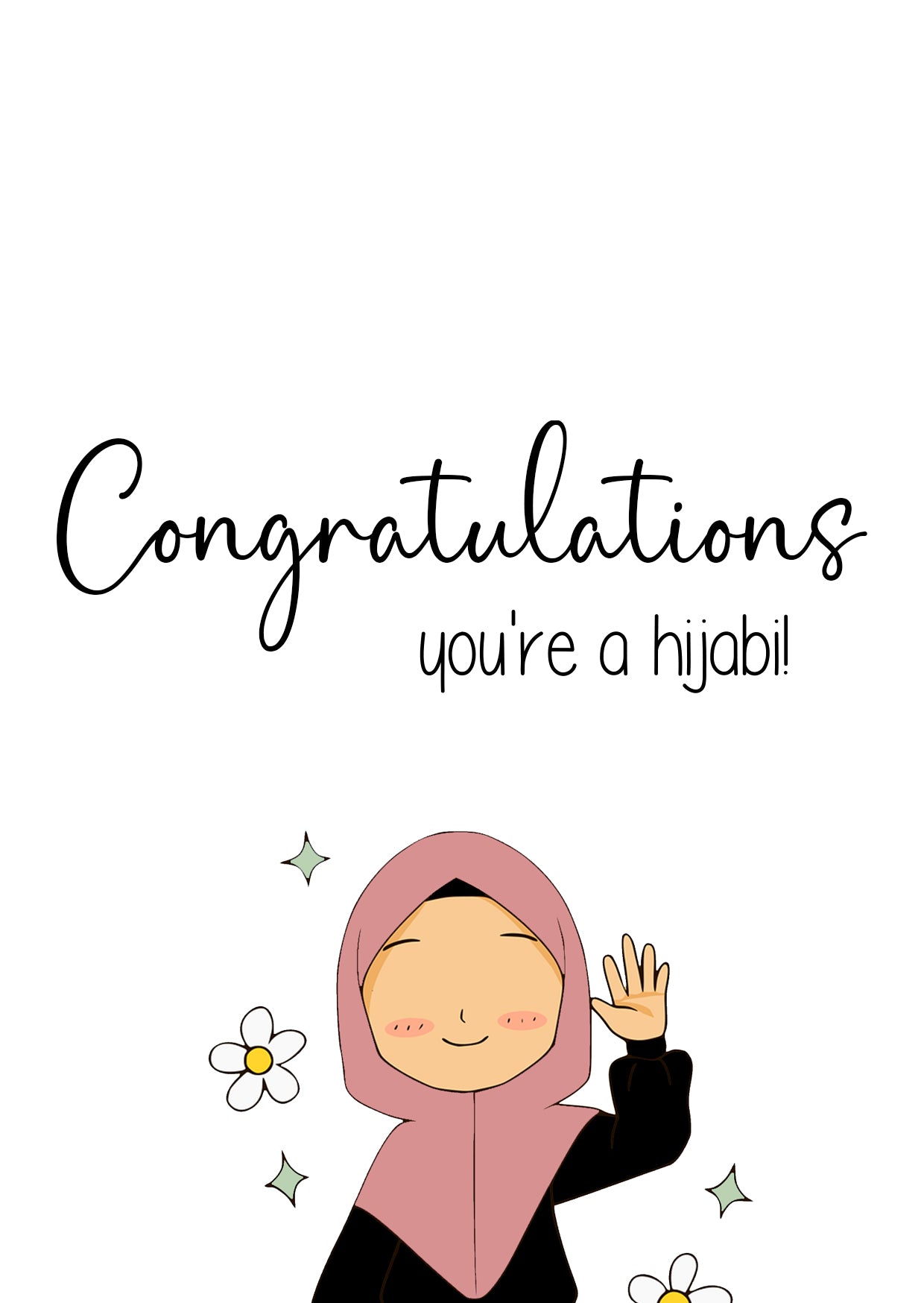 New Hijabi Card - Congratulations!