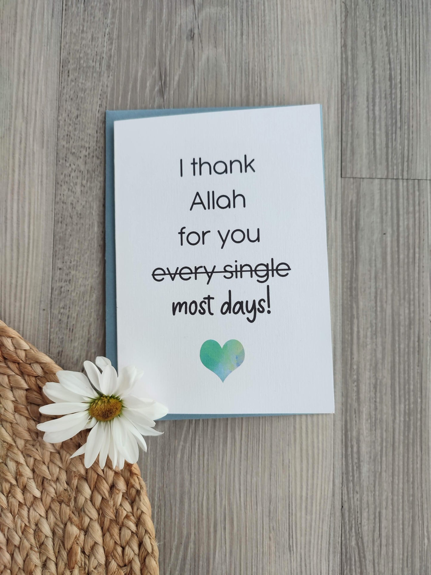 Islamic Greeting Card - Funny Love Note