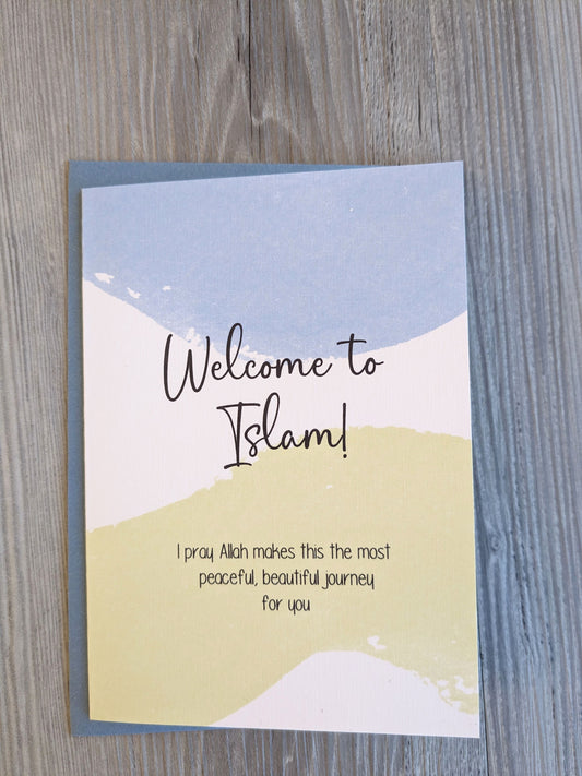 Welcome to Islam - Islamic Greeting Card