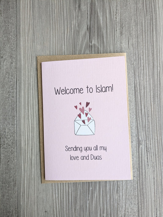 Welcome to Islam - Islamic Greeting Card