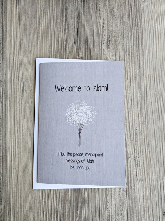 Welcome to Islam - Islamic Greeting Card