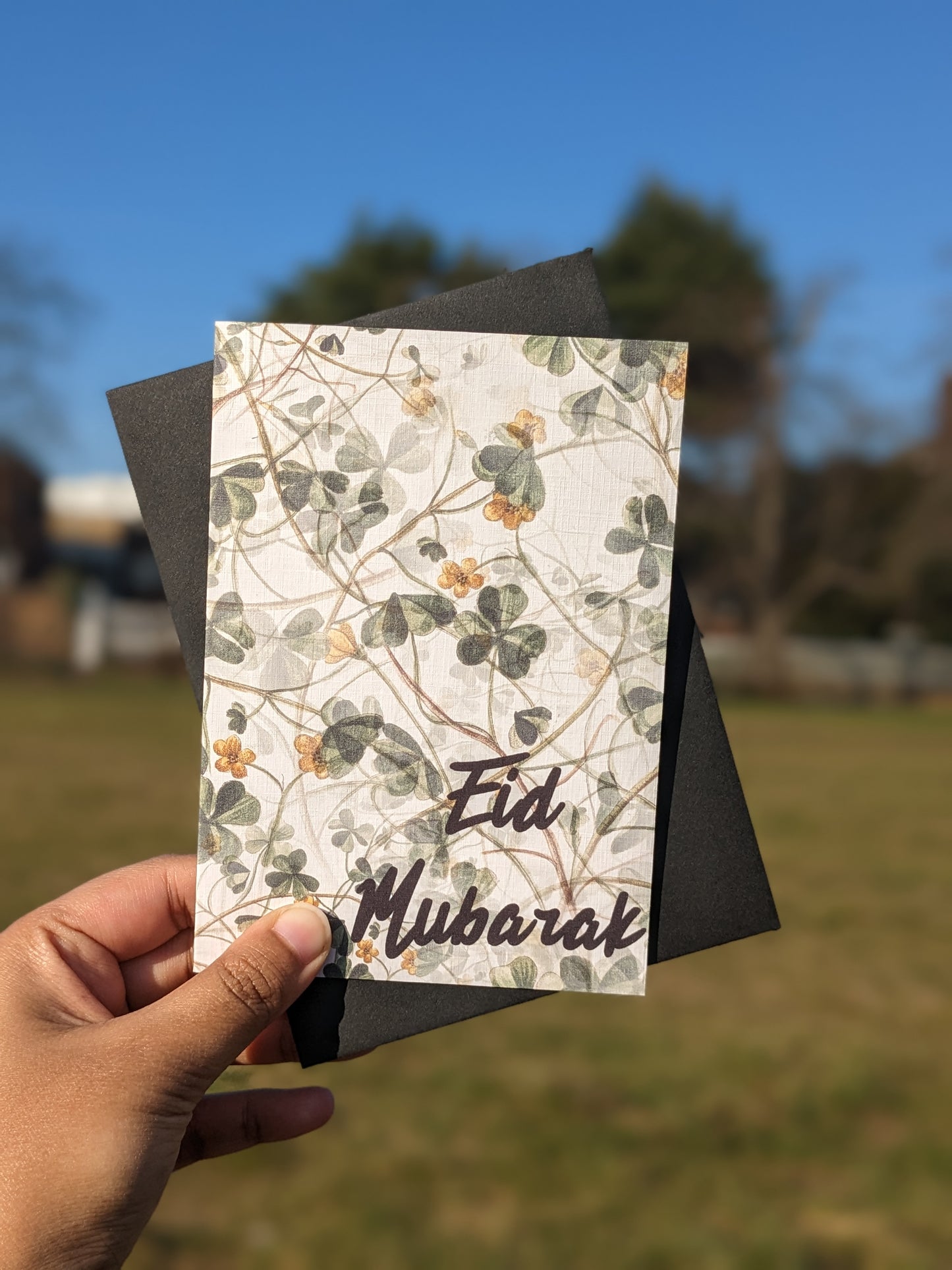 4 PACK Eid Cards - Secret Garden